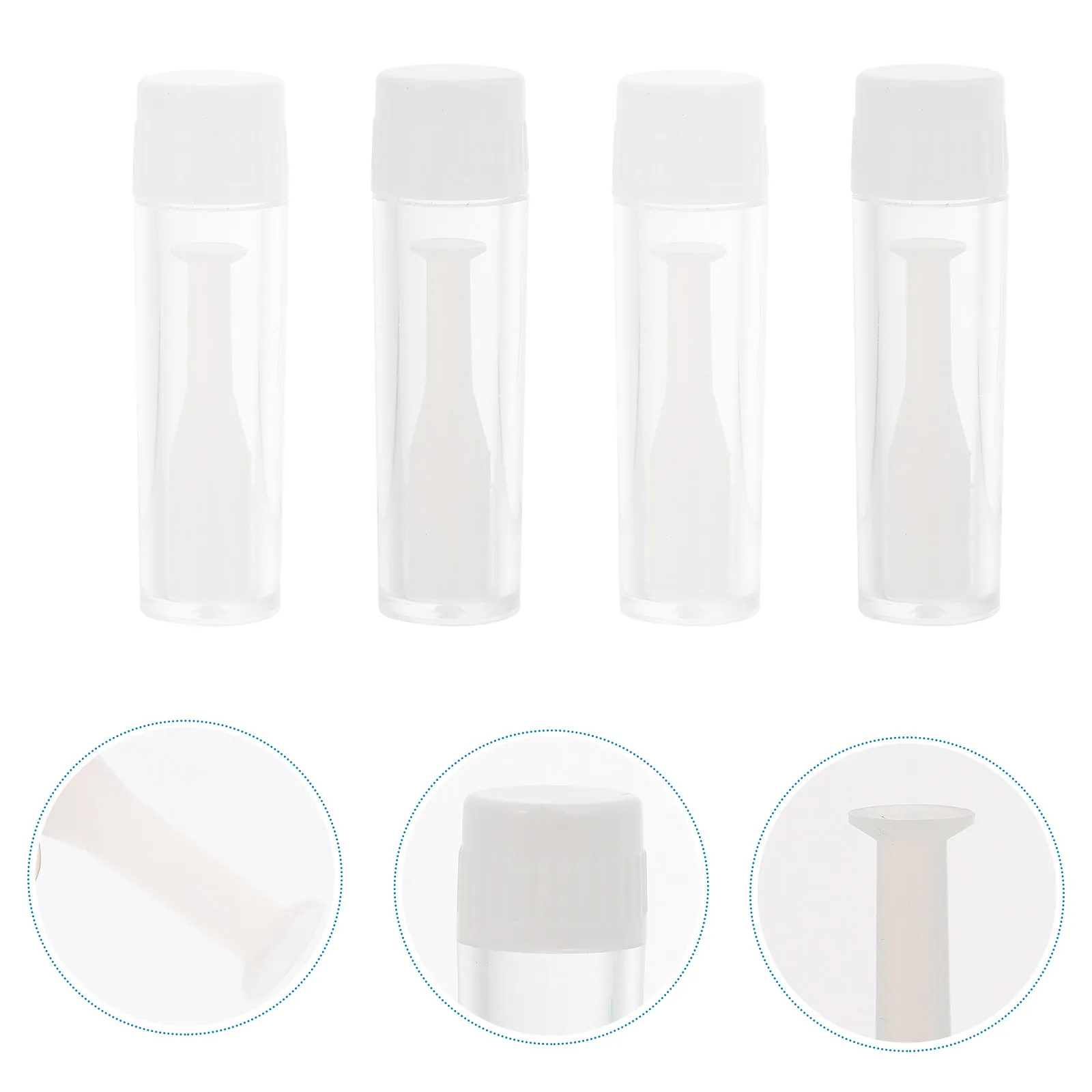 6Pcs Premium Silicone Lens Inserter Remover Suction Stick Travel Friendly Compact Hygienic for Hard Rgp Contact Lenses Daily Use