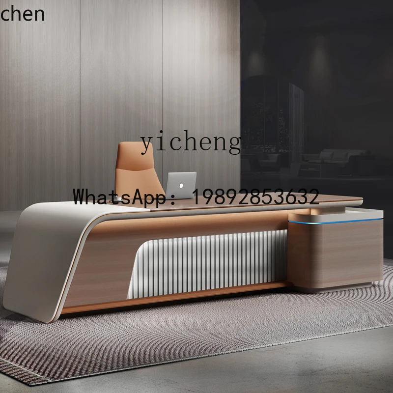 YFY  office single boss desk simple and modern, computer desk office furniture table and chair combination