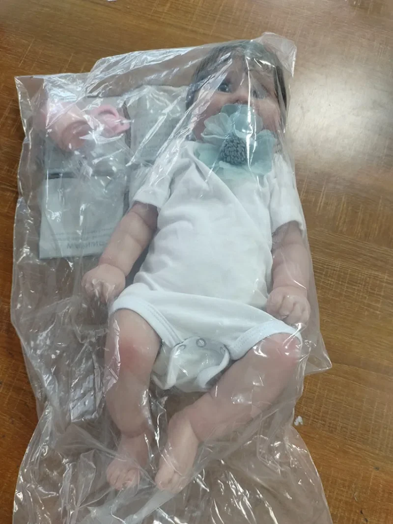50CM Reborn-poppen Zacht volledig siliconen lichaam Waterdicht Levensecht Realistisch Zichtbare aderen Huidskleur Baby Reborn Doll Kit Meisjescadeau