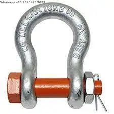 High Quality Carbon Steel Shackle 5/8  Galvanized Screw Pin Anchor Bow Shackle