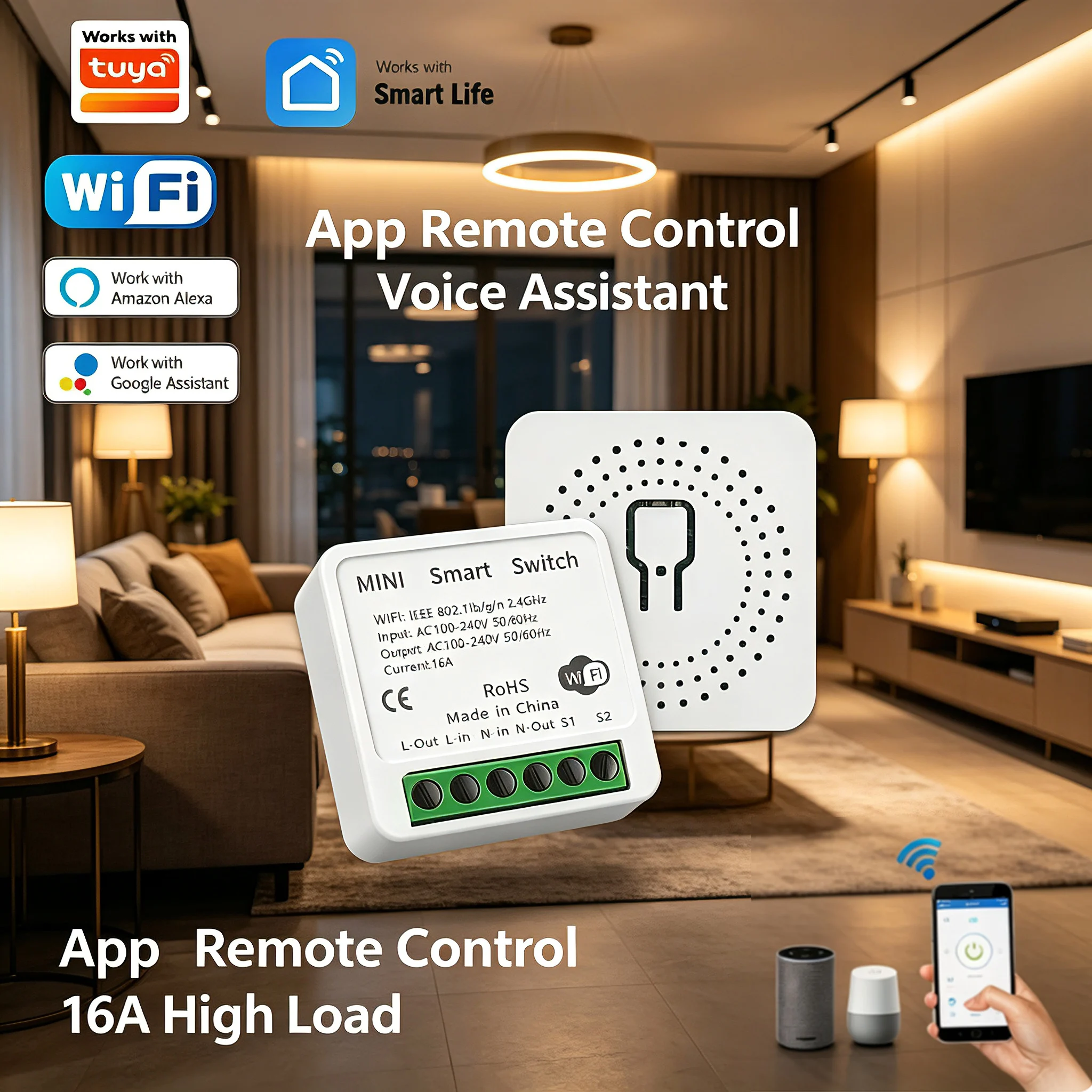 Smart Home Mod - Funktioniert mit Tuya Smart Life WiFi