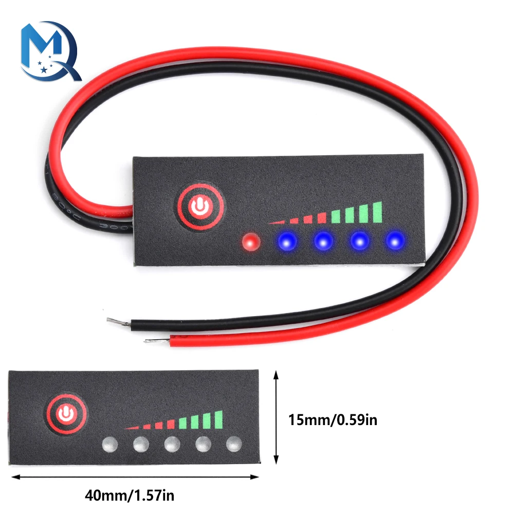 Battery Level Indicator 18650 Lipo Lithium Capacity Tester Meter 1S 2S 3S 4S 5S 6S 3.7V-25.2V Module Lithium Battery Display DIY