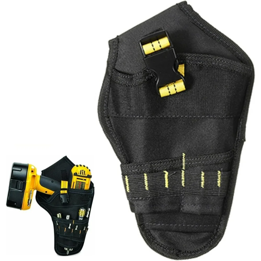

Cordless Drill Holster Single Hook with Metal Clip Easy Attachment Power Tool Holster for Workshop Garage Or Home Use