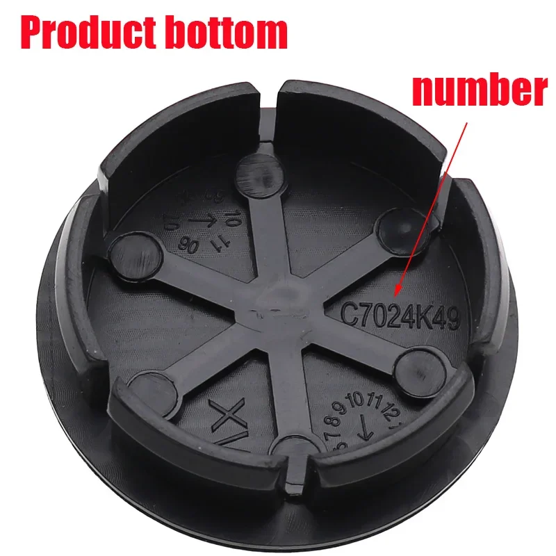 4pcs 50mm 3D Wheel Center Cap Cover Suitable for Abarth 595 Rim Decoration Dustproof Styling Accessory