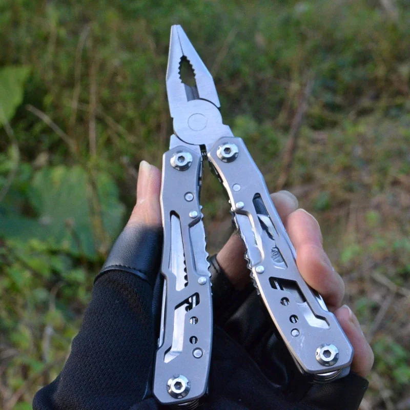 Stainless Steel Multi-tool Pliers Outdoor Combination Knife Pliers Folding Portable Multi-purpose Pliers Tools