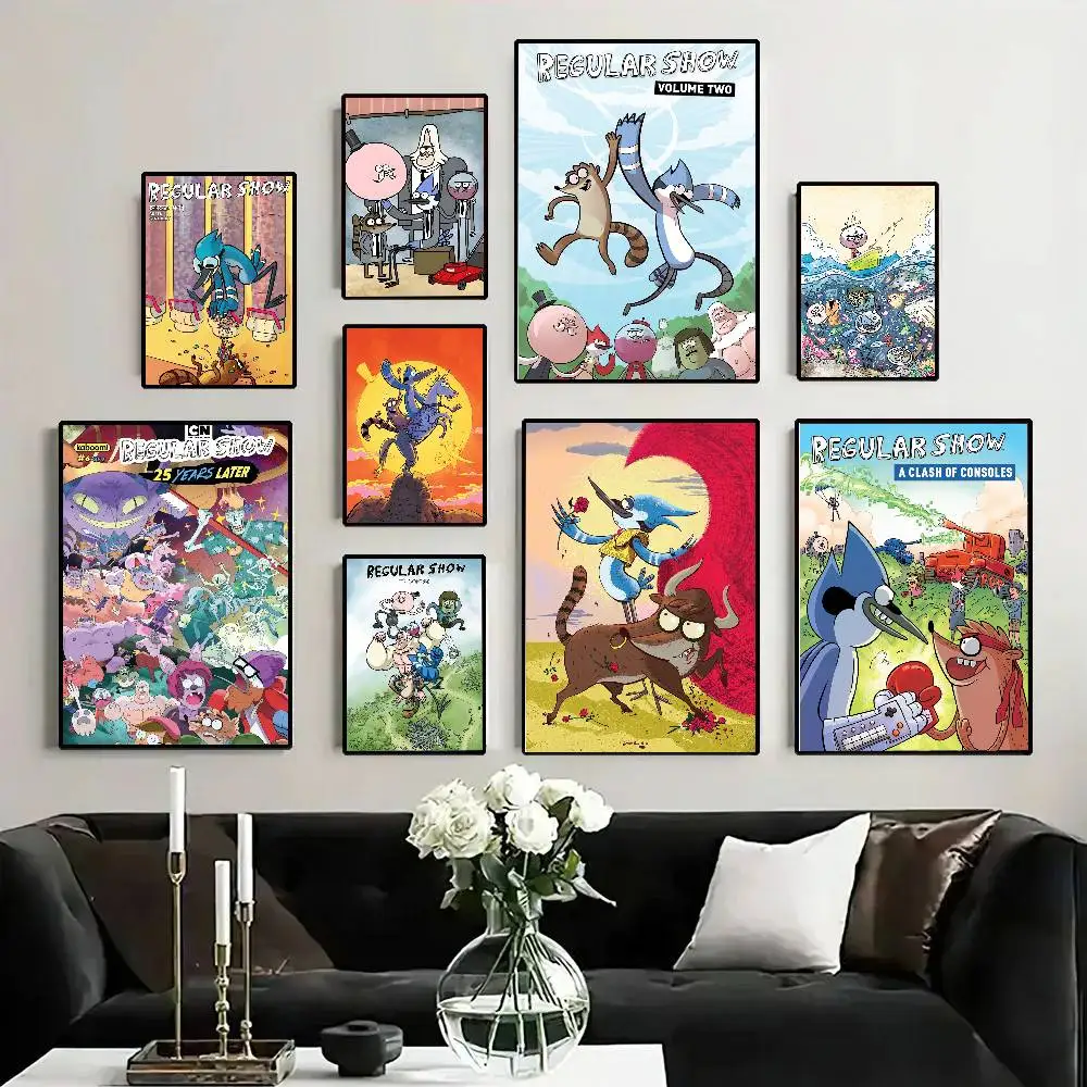 R-regular Cartoon Show Posters Living Room Bar Cafe Quality Canvas Vintage Style Comics Painting Art Home Wall Decor Picture