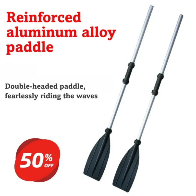 

Aluminum Alloy Reinforced Boat Oars, 2-Pack Paddles for Inflatable Kayak/Canoe/Raft