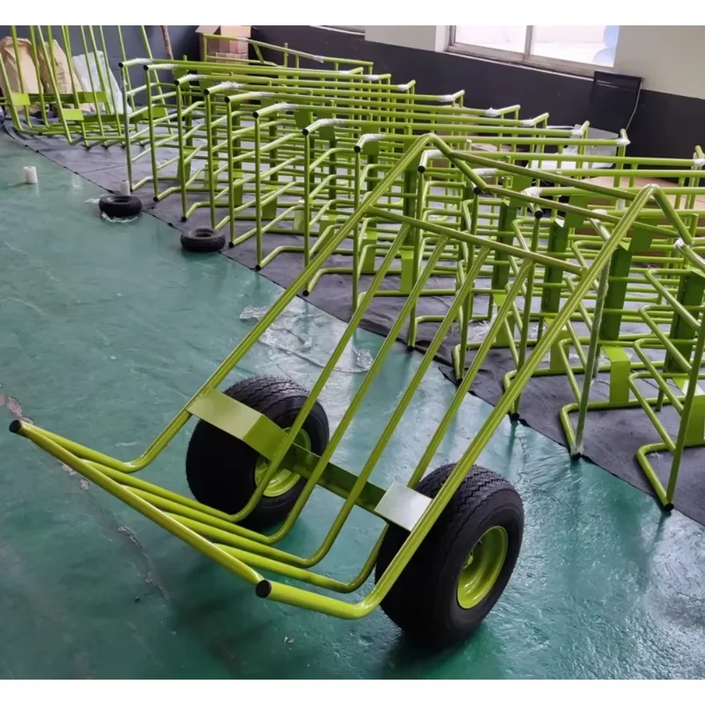 

Heavy Duty Agricultural Landscape Dolly Truck 500kg Capacity 18 inches x 8.50-8 Two Wheels Metal Platform Trolley