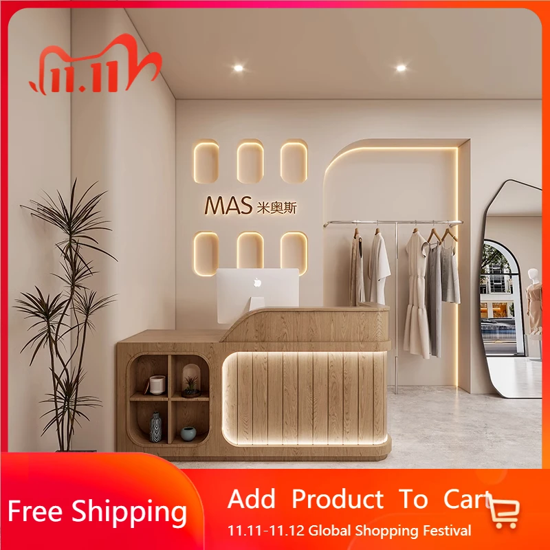 

Монитор Простые стойки регистрации Кассир Салон красоты Барная стойка Офисная клиника Внешнее бюро приема Chambre Уникальная мебель