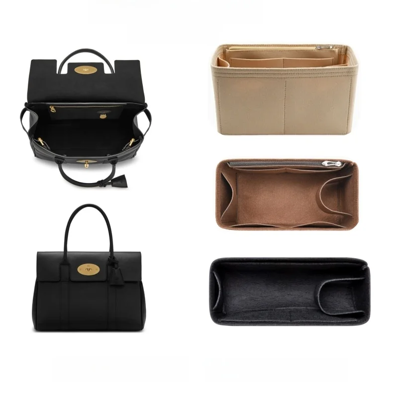  Bayswater Inner Organizer Bag Lightweight Storage Cushion Type Cosmetic Bag Pure Color Home Organization Accessories