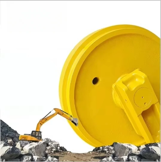 EC55 EC130 EC150 DH55 DH200 DH220 R55 R60 EC460 Undercarriage Parts excavator OEM No. 14520609/14510975 track wheel Front Idler