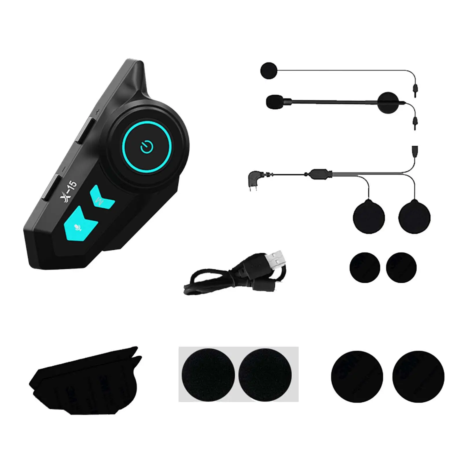 

Helmet Headset Noise Reduction Volume Control Handsfree Communication System