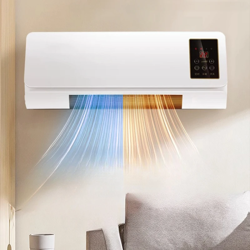 Cooling and heating small air-conditioning fan wall-mounted heater portable home indoor bedroom silent summer cooling mobile