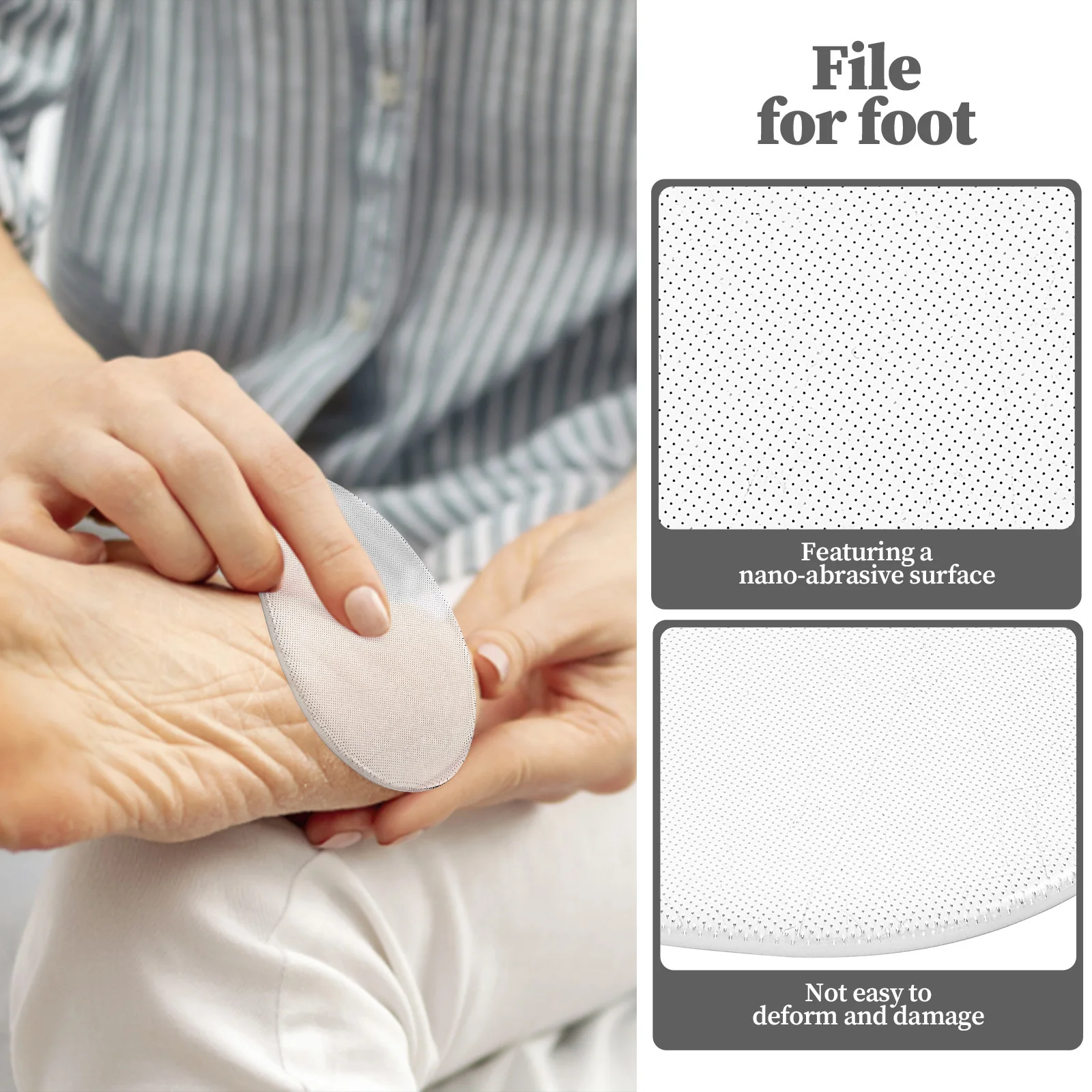 

Профессиональный стеклянный скруббер для ног, эффективное средство для удаления мозолей и омертвевшей кожи, гладкая поверхность, пилка для ног для ухода за домашним педикюром