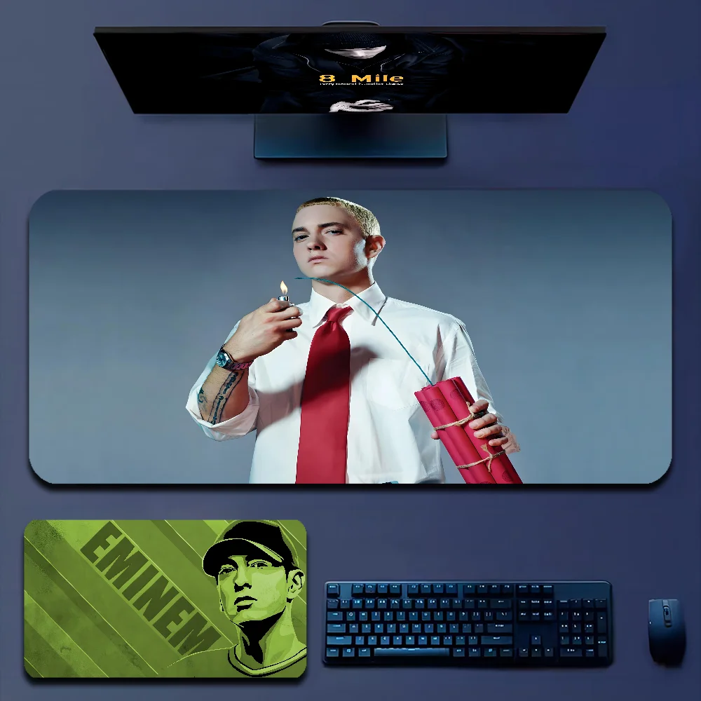 Rapper Eminem In Stocked Large Mouse Pad PC Computer Mat Size For Large Edge Locking Game Keyboard Pad