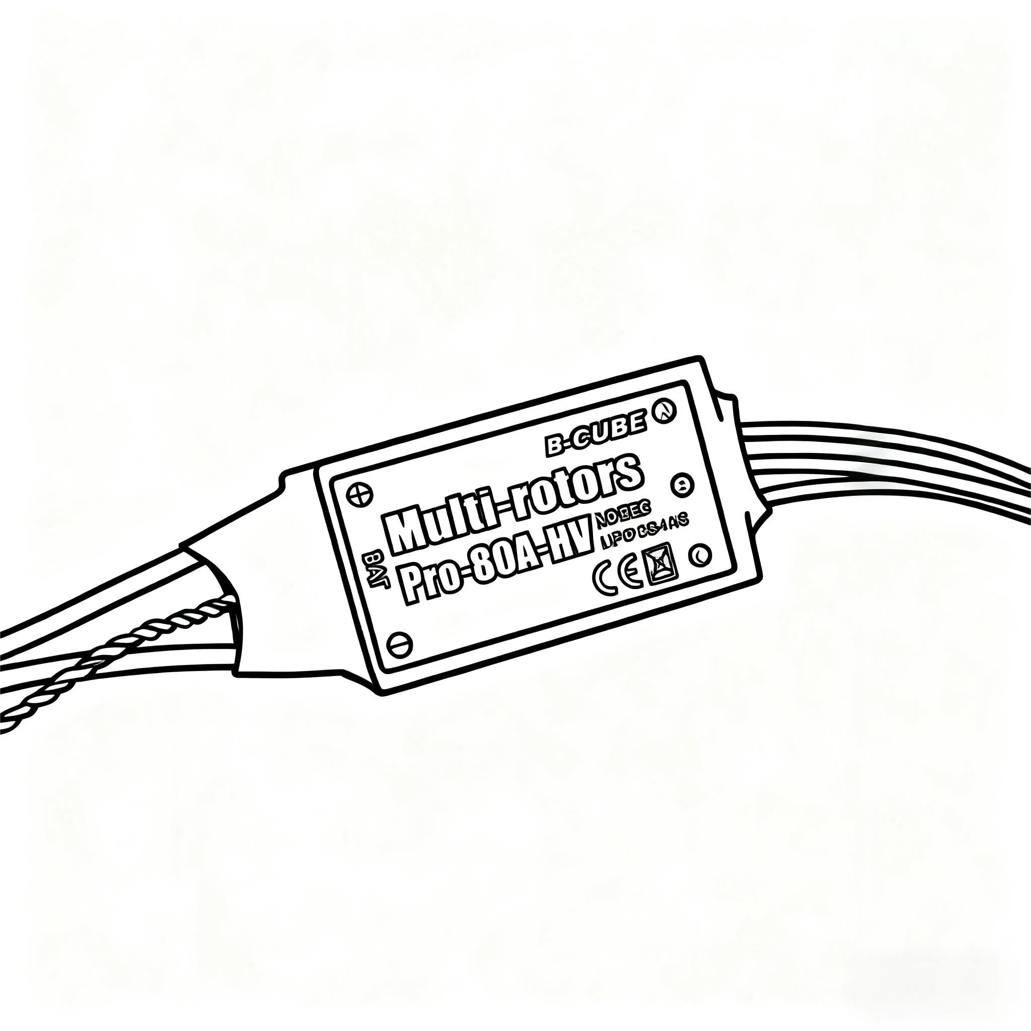 

FPV B-CUBE Multi-rotors pro 80A HV V3 ESC of High voltage brushless ESC for DIY Agricultural multirotor Drone