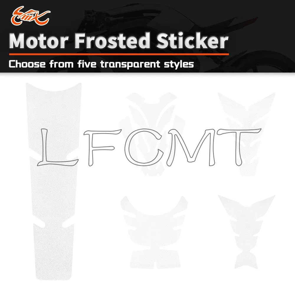 Transparent Motorcycle Tankpad Sticker PVC Frosted Oil Gas Fuel Tank Pad Protector Stickers Decoration Decals Accessories