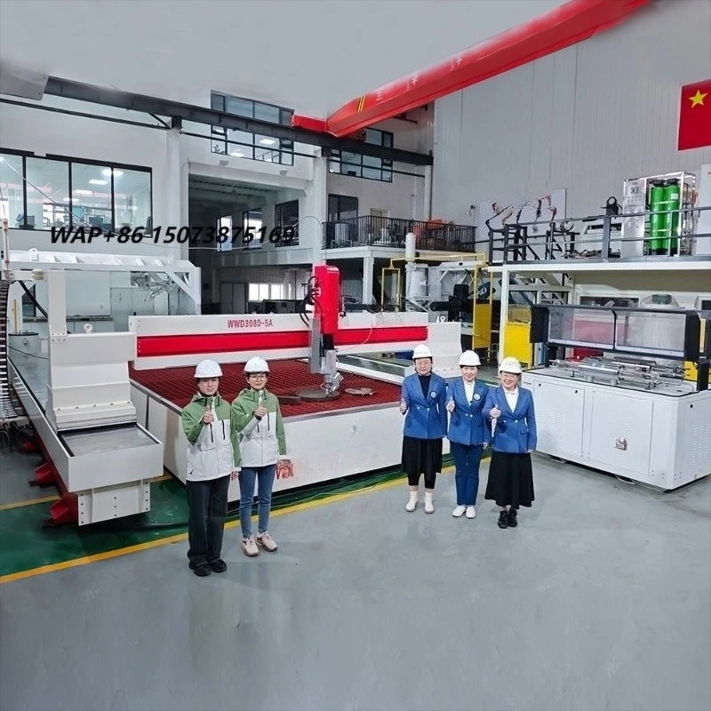 Customized Size, Maximum 30 * 4M 5 Axis Water Jet Cutting Machine Waterjet Cutter Glass Ceramic Tile Stone Waterjet Cutting