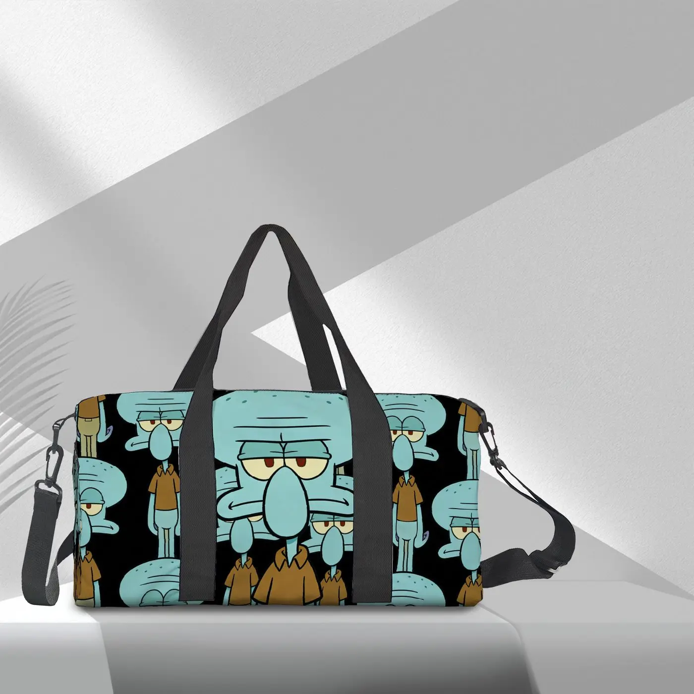 

Сумка-тоут Squidward Tentacles, милая, модная, спортивная сумка, сумка через плечо, высокое качество, большая вместимость, модный подарок, для повседневных поездок