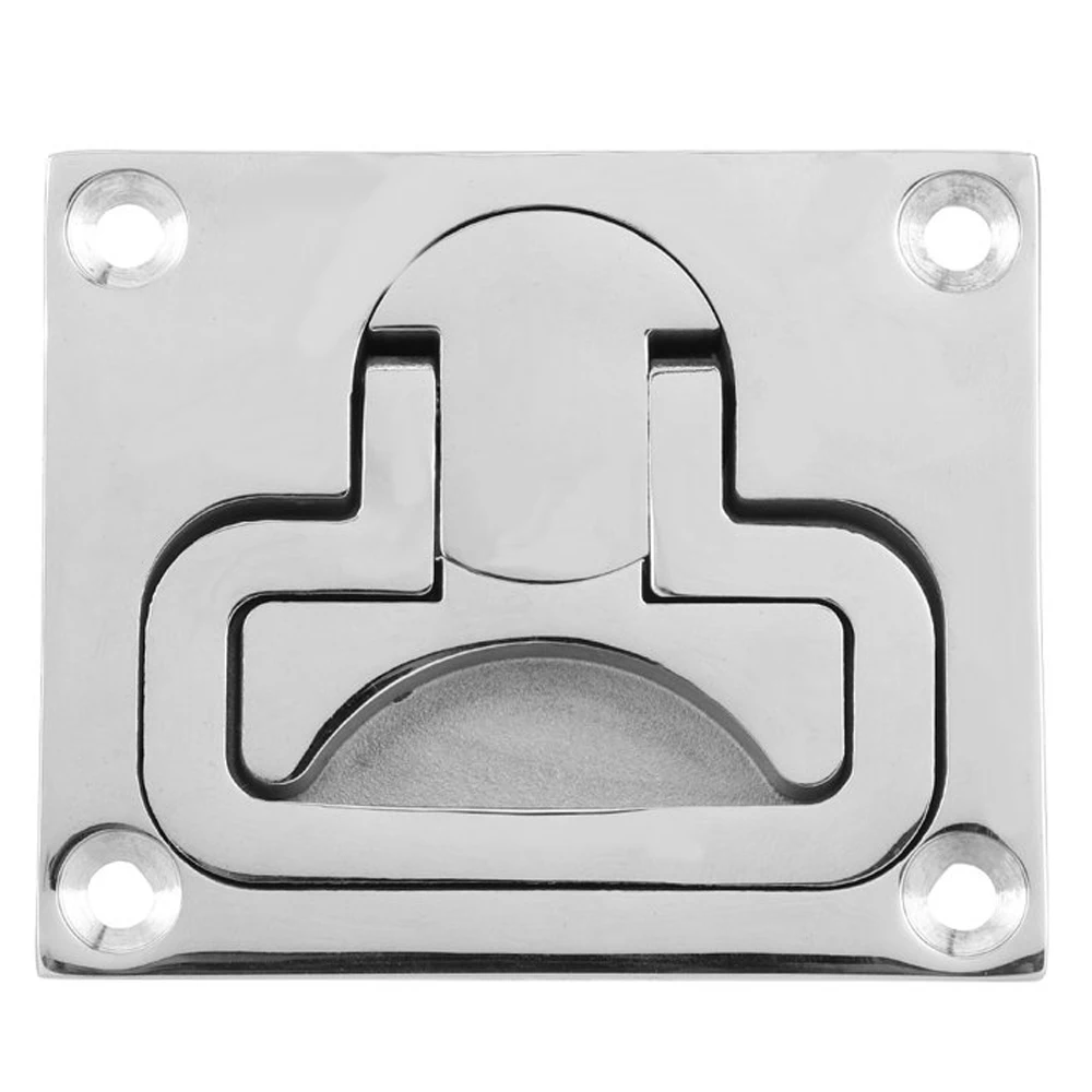 1Pcs 316 Stainless Steel Flush Deck Cam Latch Adjustable Locking Lift Handle For Boat Hatch Cabinet Door