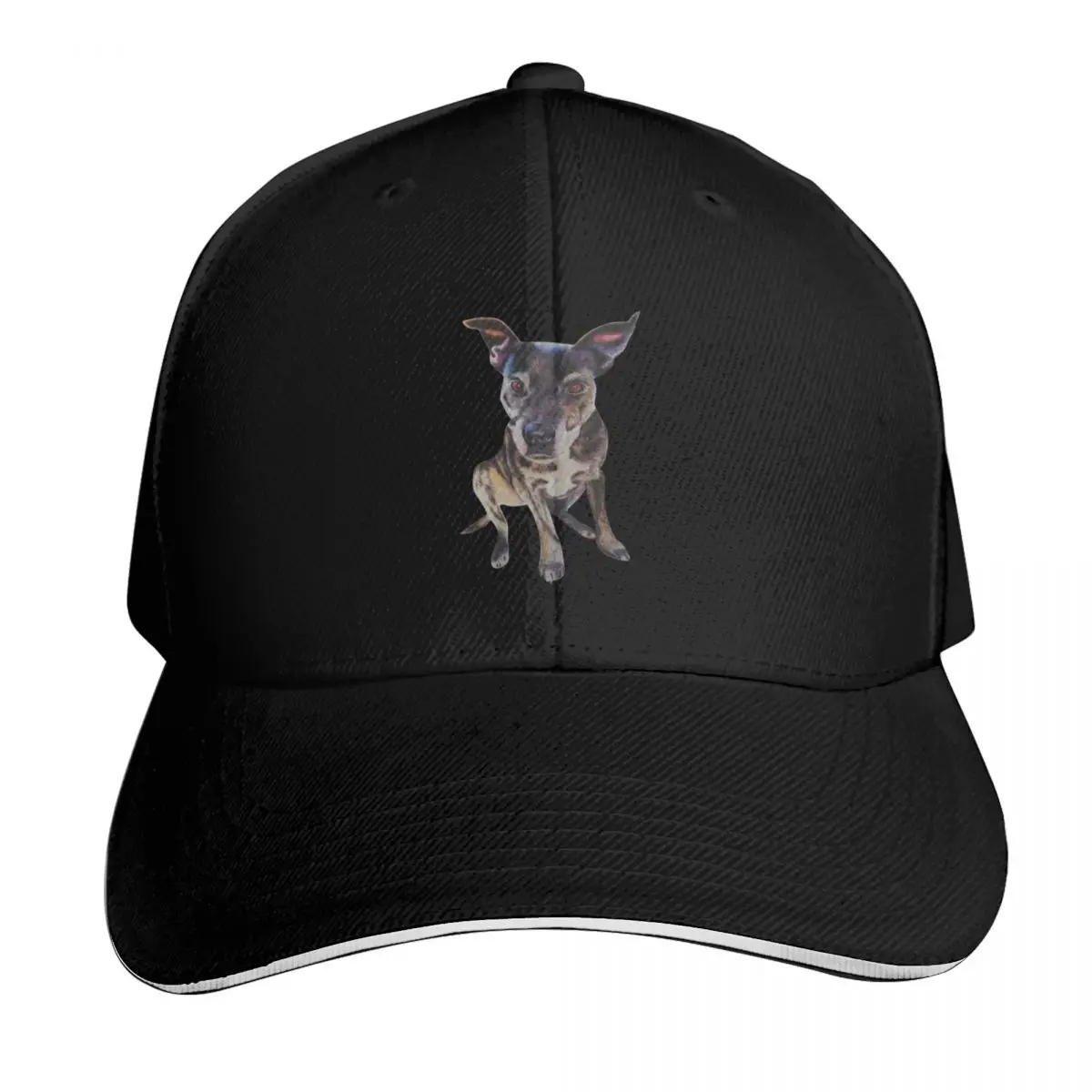 Staffy in colour pencil Baseball Cap Contrast Two Tone Brim Snapback Flat Bill Strapback Dad Hat