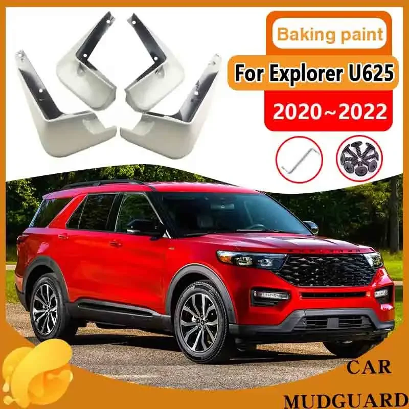 

4x Car Rear Fender for Ford Explorer U625 Accessories 2020 2021 2022 Mud Flaps Splash Guards Wheel Mudguard Baking Paint Mudflap