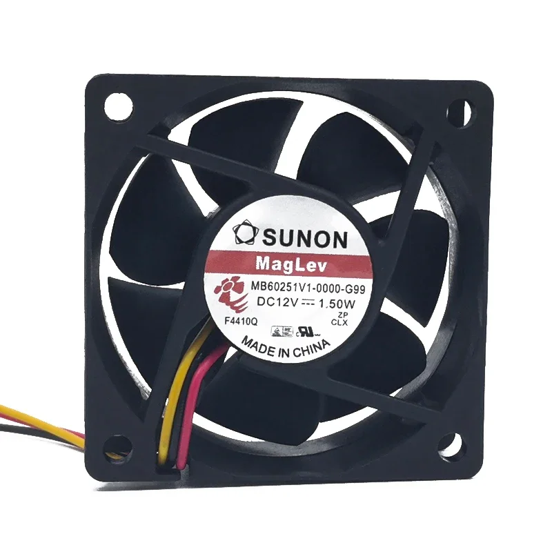 60*60*25MM MB60251V1-0000-G99 Jianzhun SUNON 12V 1.50W 6cm, inverter cooling fan