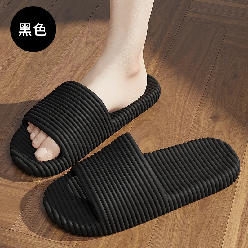 

Slippers 2025 Summer Non-slip Plastic Hotel Hotel Bath Slippers Household Bathroom Bath Men's and Women's Cool Slippers