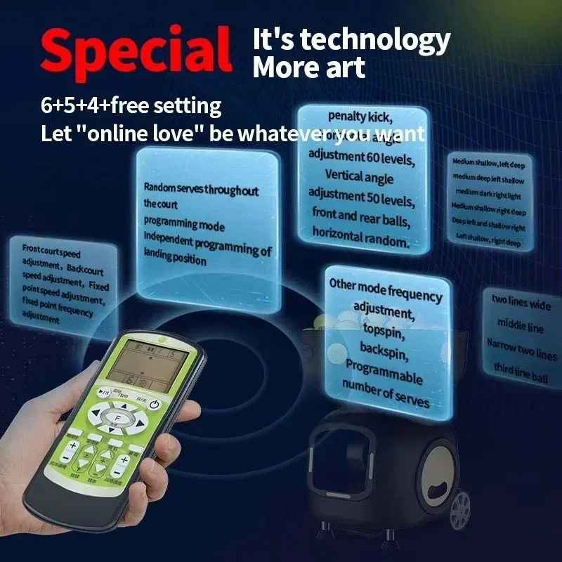 

2024 Automatic Tennis Training Ball Machine with Telescopic Rod App And Remote Control for Sports Fitness