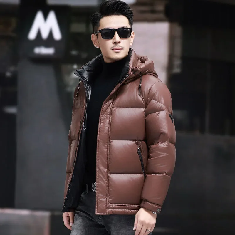 Men's Down Jacket Removable Hat Duck Down Padding Designer Clothes Men Winter Jacket for Men Casual Man Sack Male Coat