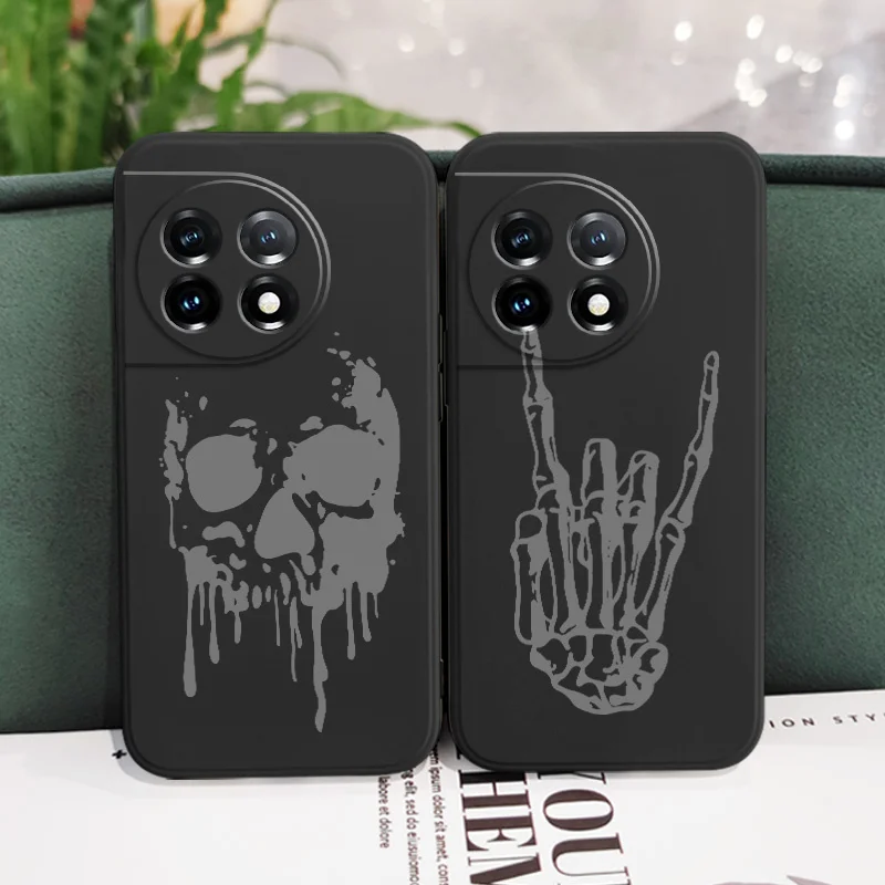 MutilatedโครงกระดูกสําหรับOneplus 13 13R 12 12R 11 11R 10 10R 10T 9R 9RT 9 8T 8 7 7T Pro 5G Liquidซิลิโคน