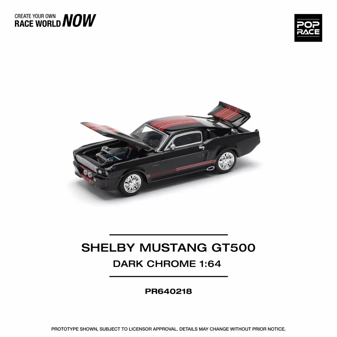 POPRACE 1:64  Shelby GT500  Red Stripe  Alloy Model