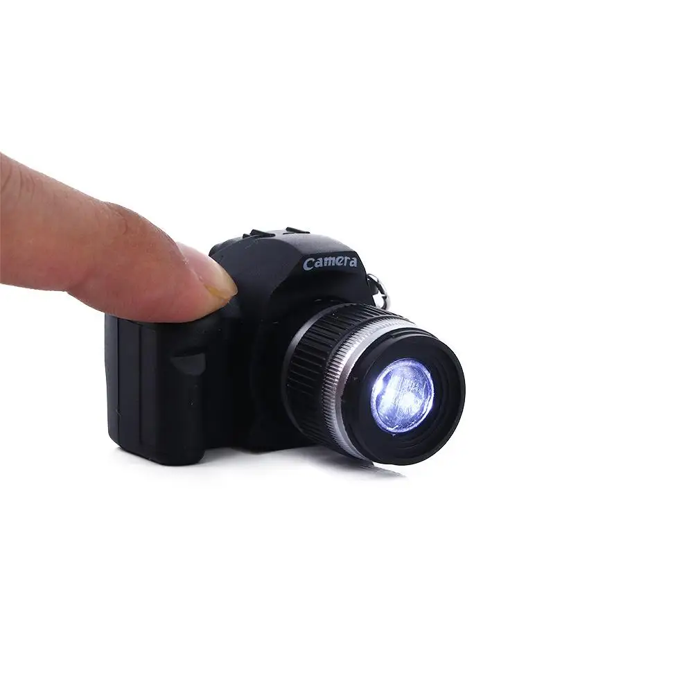 Gift  Accessorie Pendant Mini With sound Led Light Simulation Cameras Camera Keychain Keychain  Flashing Camera