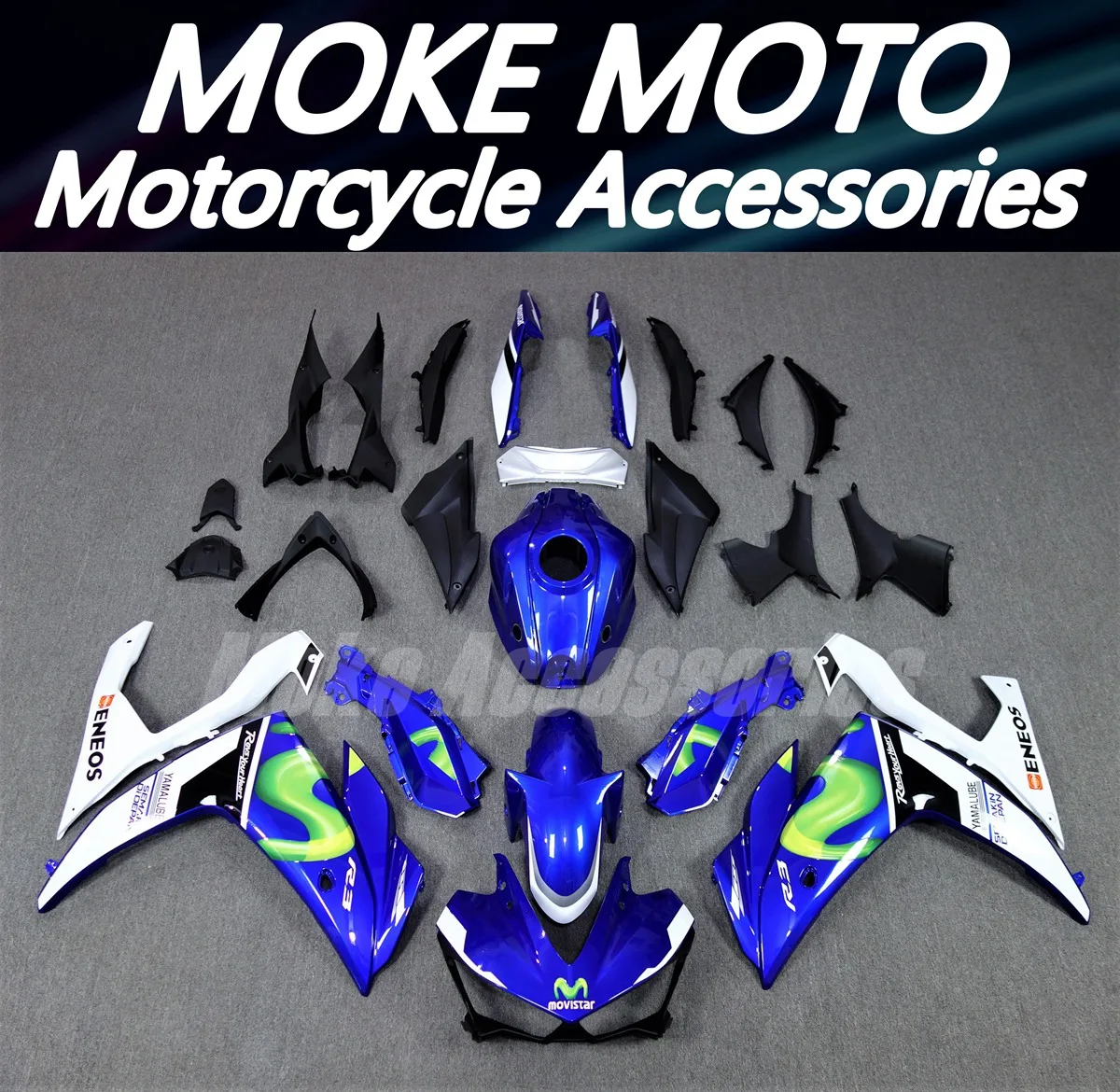 

Motorcycle Fairings Kit Fit For R25 R3 2014 2015 2016 2017 2018 Bodywork Set Frame High Quality ABS Injection Blue White M