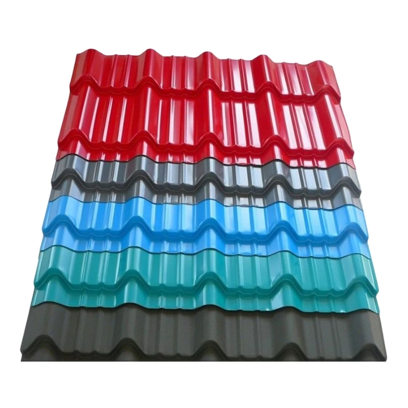 Hot Rolled Color Metal Coated Corrugated Board 0.38Mm Thick Color Coated Corrugated Board