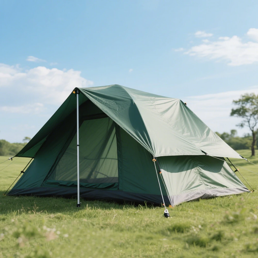 

STLF Waterproof 2-3 Person Outdoor Camping Tent PU3000mm Wind-Resistant Abrasion-Resistant Double Aluminum Poles Rainproof Featu
