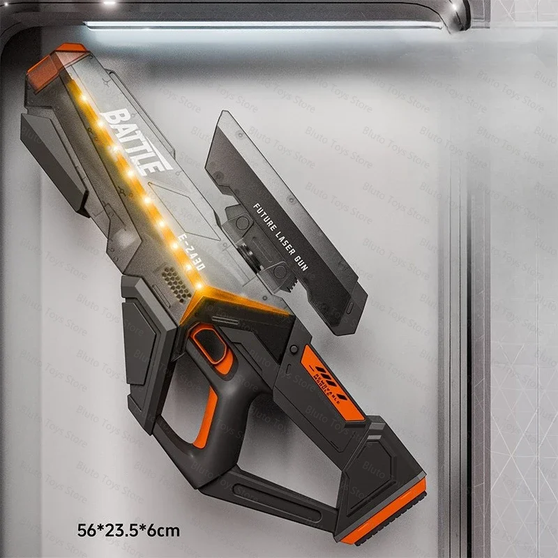 High-Speed Rapid Fire Electric Water Gun Sci-Fi Mecha Style Water Blaster Powerful Outdoor Summer Beach Pool Party Toy