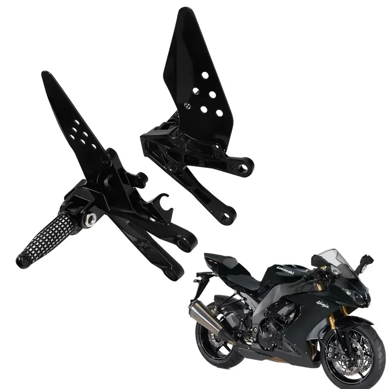 

Для Kawasaki ZX10R 2006-2010 2007 2008, подножки, детали мотоцикла, передняя подставка для ног, подножки, детали мотоцикла