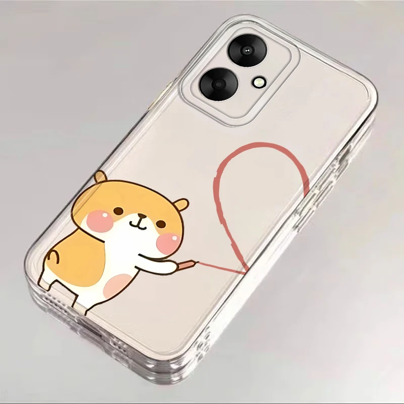 حافظة زوجين متطابقة وممتعة لهاتف Xiaomi Redmi Note 9 11 14 13 12 Pro Plus 10S 11S 8 12S 10Pro 10Lite غطاء شفاف