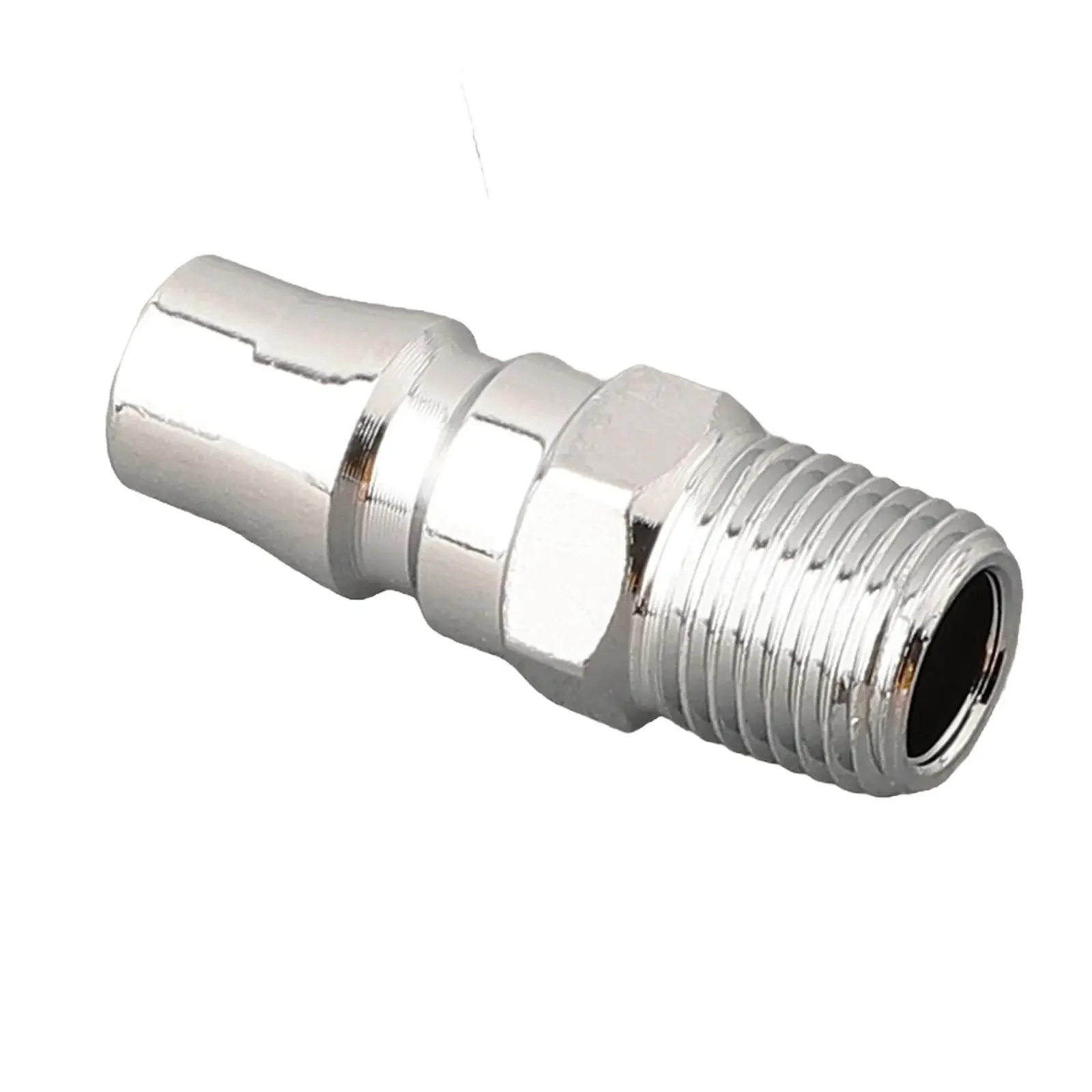 2PCS Male Coupling Air Fitting With 1/4 Inch For BSP Male Thread Steel Air Hose Connectors Compatible With Pneumatic Equipment