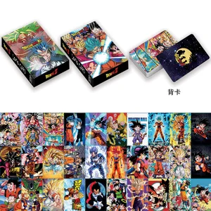 30 kartları yuvarlak koleksiyonundan anime, Süper Film, dragon topu Z / GT / Süper Buu, LOMO kartı, kutulu çocuk oyuncağı hediye 8 goku'nun ana satış mektubu-no. 5