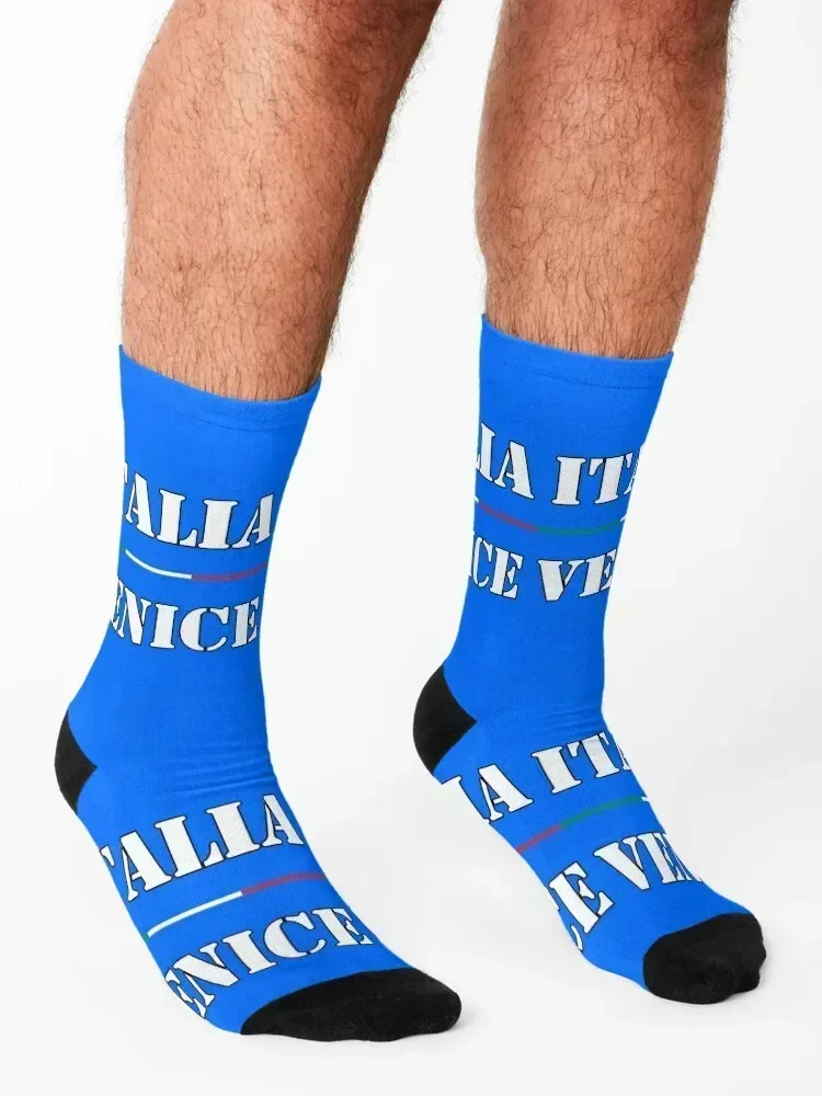 VENICE , ITALIA Socks Sports winter valentine gift ideas with print Socks For Girls Men's