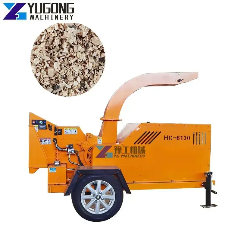 New Wood Sawdust Mill Pellet Crusher Machine Wood Grinding Sawdust Maker Garden Organic Soil Shredder Mobile Crusher Machine