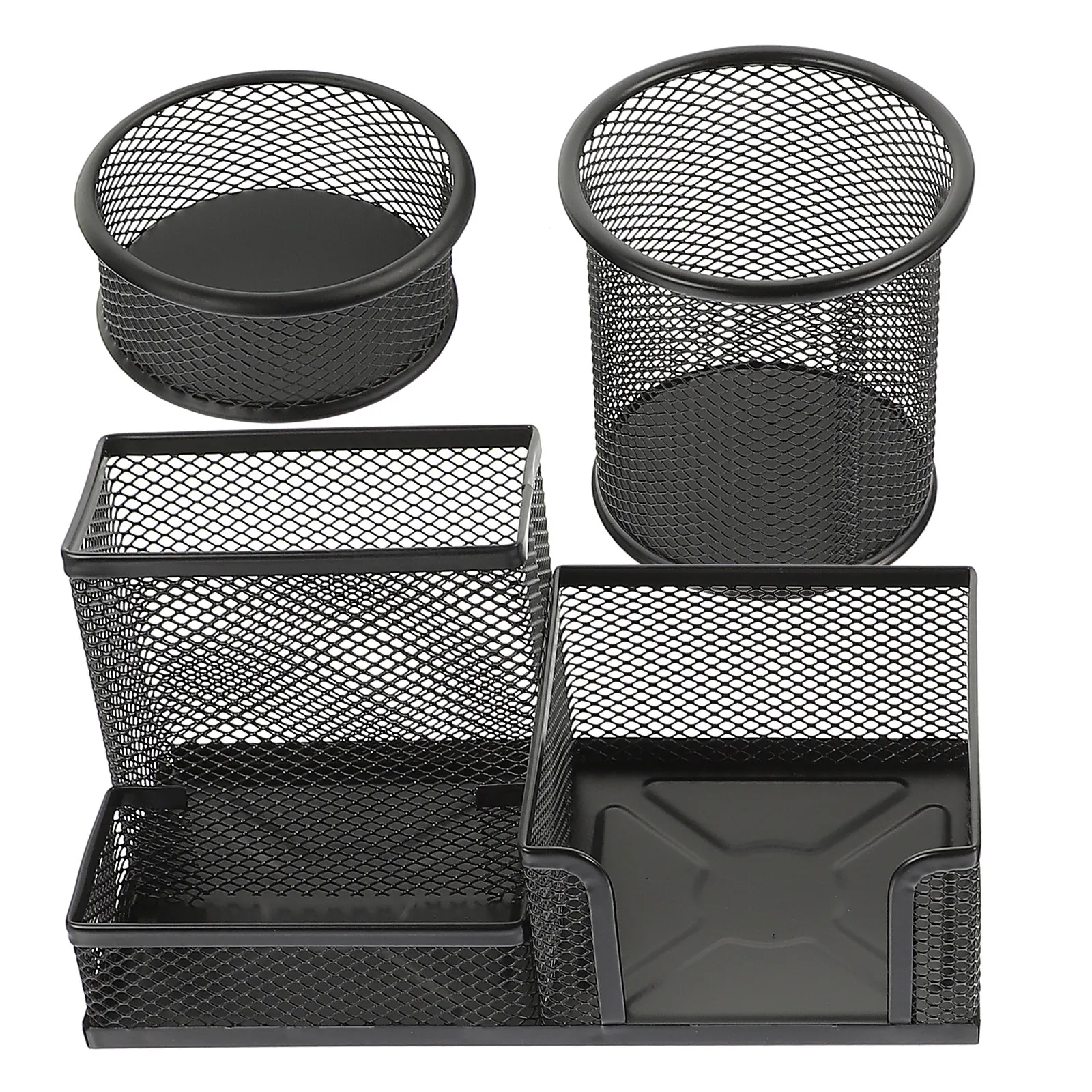 

1Set Premium Iron Pen Holder Desktop Pen Organizer with Anti-Slip Base Smooth Finish for Pens Pencils Markers Makeup Brushes