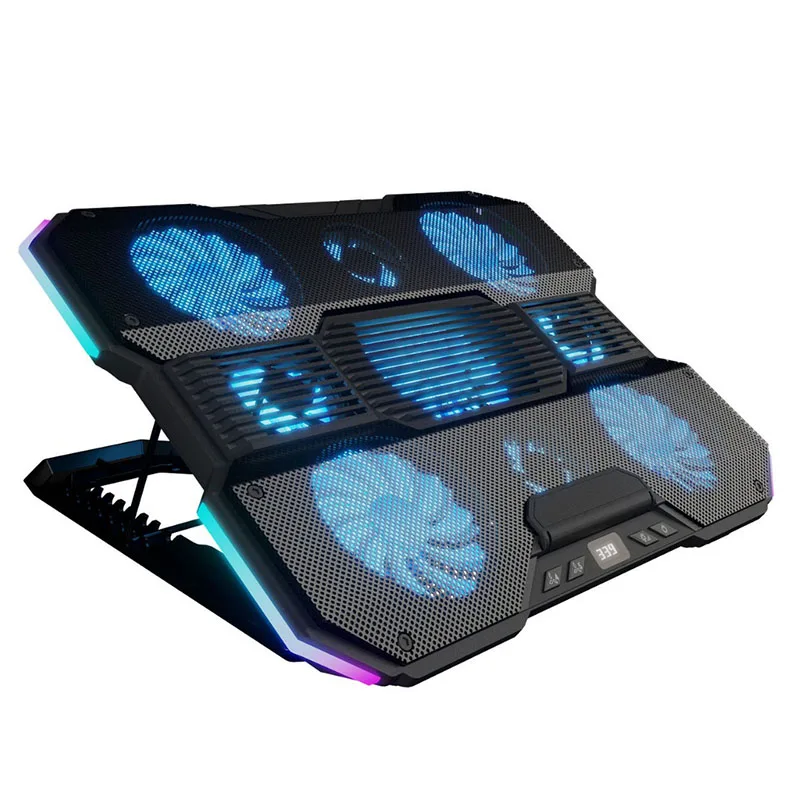 

BH3 Девять тихий вентилятор, 7-угольный регулируемый RGB охлаждающий коврик для ноутбука, подставка для ноутбука, сильный ветер, быстрый охладитель для рассеивания тепла