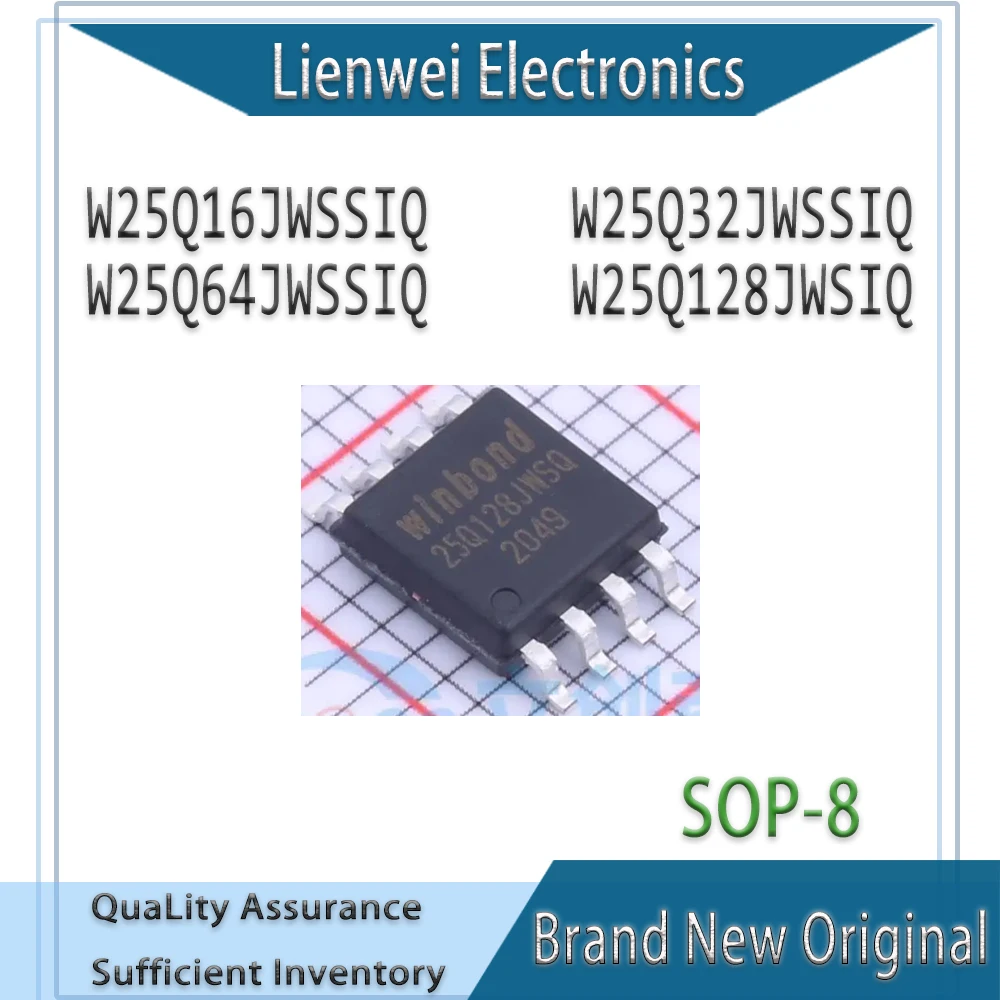 

100% New Original W25Q16JWSSIQ W25Q32JWSSIQ W25Q64JWSSIQ W25Q128JWSIQ IC Chipset SOP-8