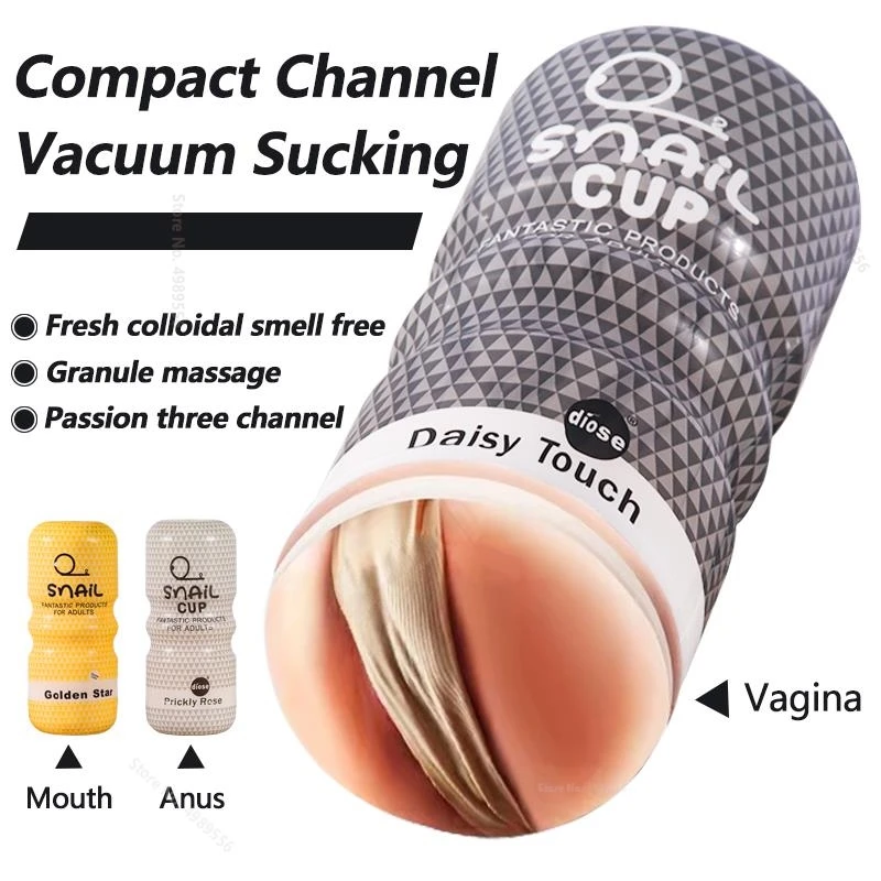 Realistic Vagina Male Masturbator for Men Artificial Vaginal Vajina Soft Silicone Blowjob Man Masturbation Sex Toy Men Mug Mini