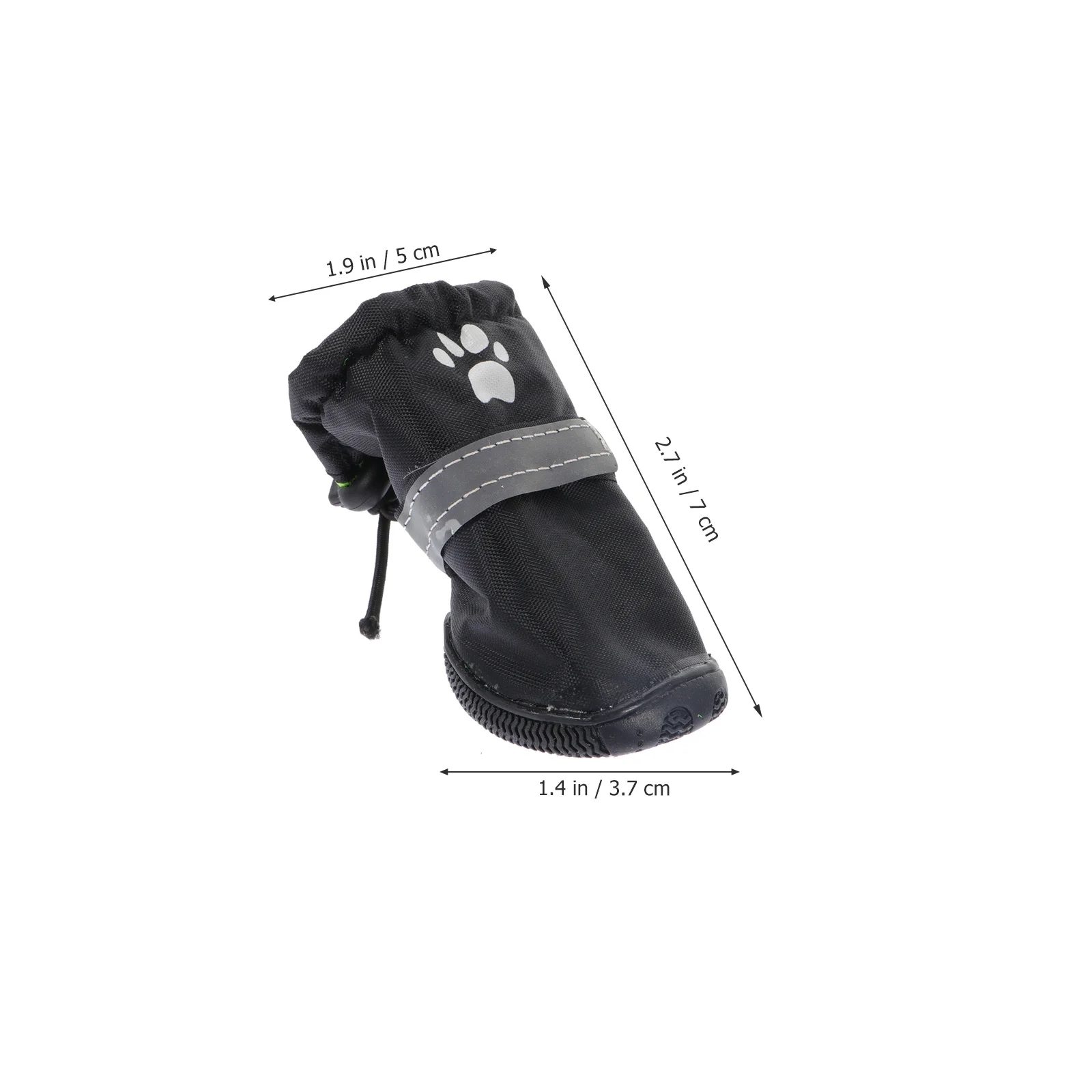 

4Pcs Adjustable Waterproof Dog Rain Boots Reflective Outdoor Pet Shoes Non-Slip Polyester Footwear Dog Rain Shoes