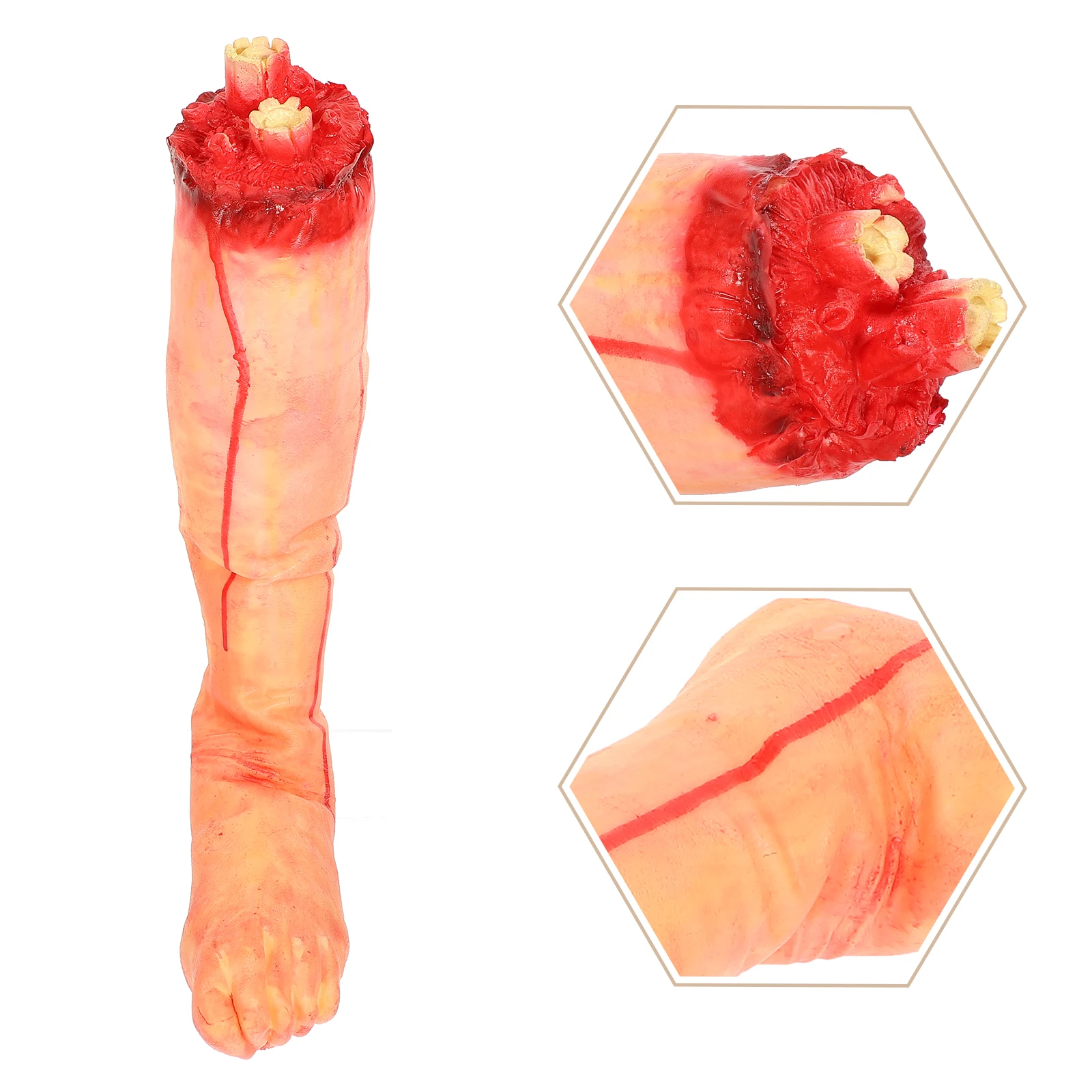 

Broken Foot Props Fake Body Parts Halloween Decor Party Toy Limbs Severed Bloody Decorations Halloween Porch Decorations