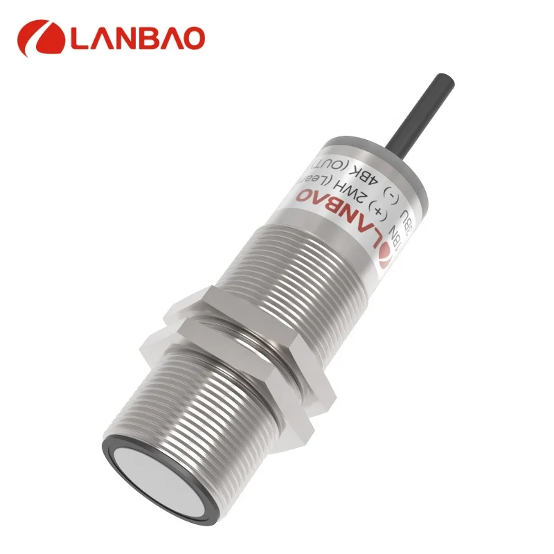 LANBAO 15-30VDC Digital TTL232 Output Sensing Distance 180-3000MM Ultrasonic Sensor